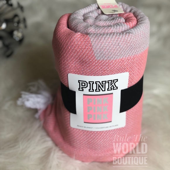 PINK Victoria's Secret Other - PINK Victoria’s Secret Coral Festival Blanket